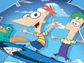 Phineas och Ferb på Snowboarding: Pussel för att spela online