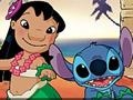 Lilo och Stitch kul avkopplande på stranden för att spela online